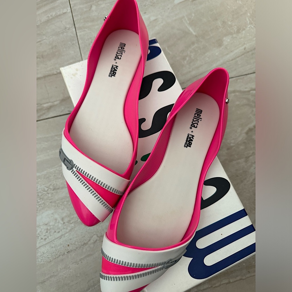 Melissa / Karl Lagerfeld. Ballerina Flats.